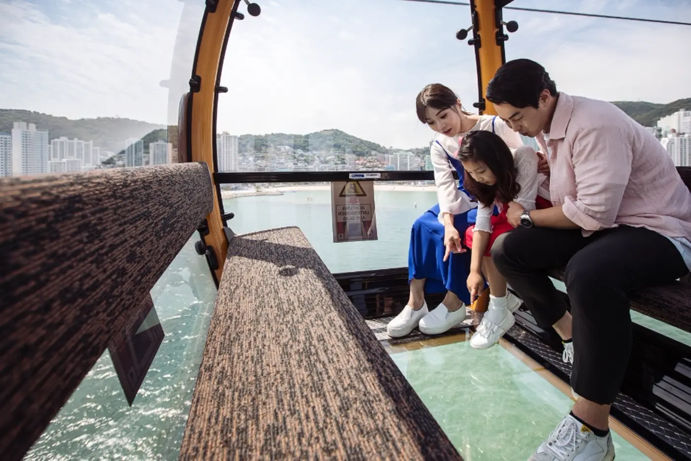 Songdo coast and sea viewed from the cable-car direction