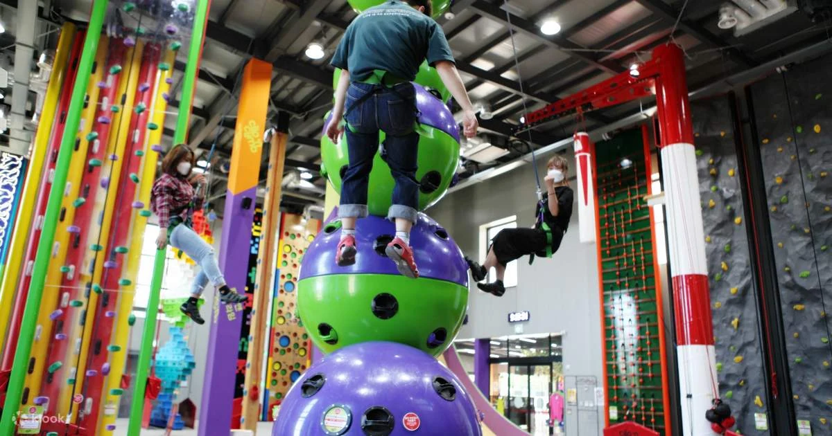 Indoor climbing wall at Jeju Active Park