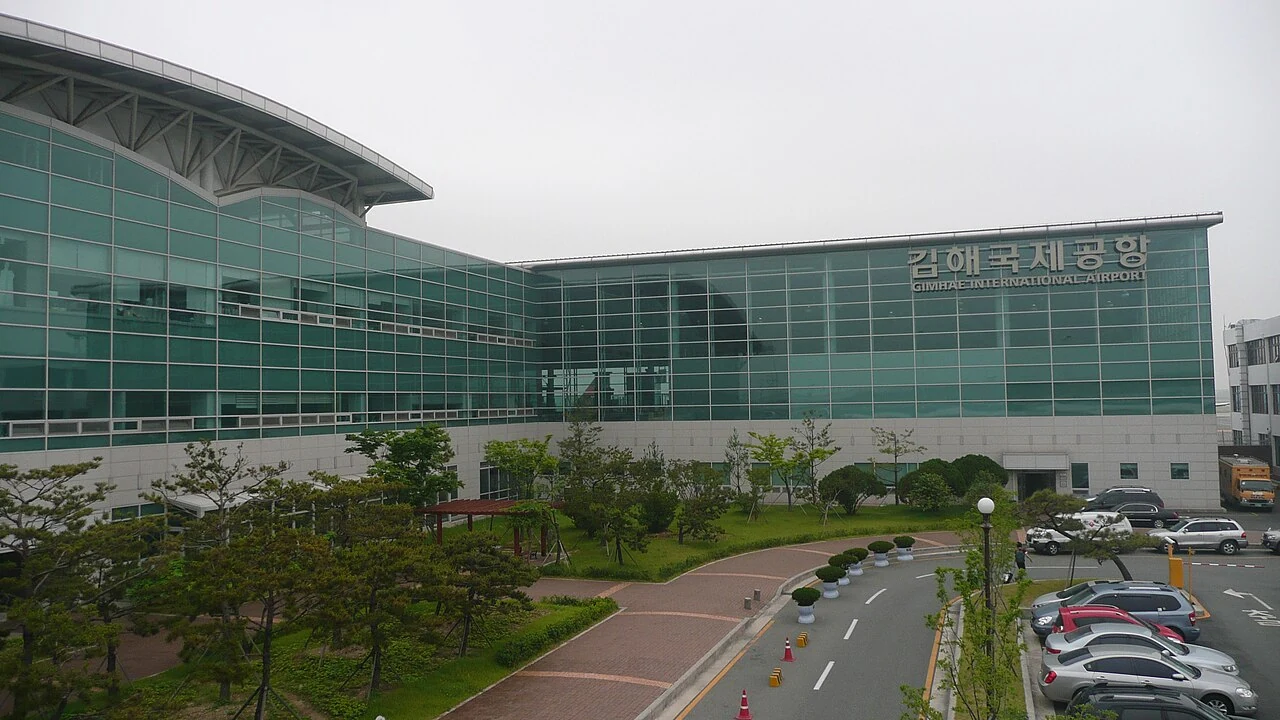 Gimhae International Airport exterior in Busan