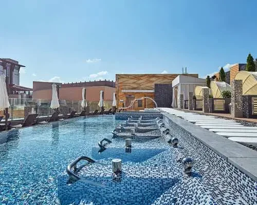 Outdoor pool and spa area at Shinhwa Water Park