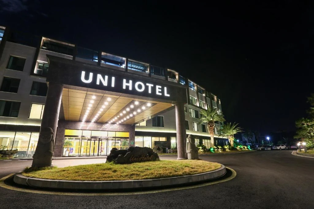Real exterior of Uni Hotel Jeju at 656 Aewolhaean-ro