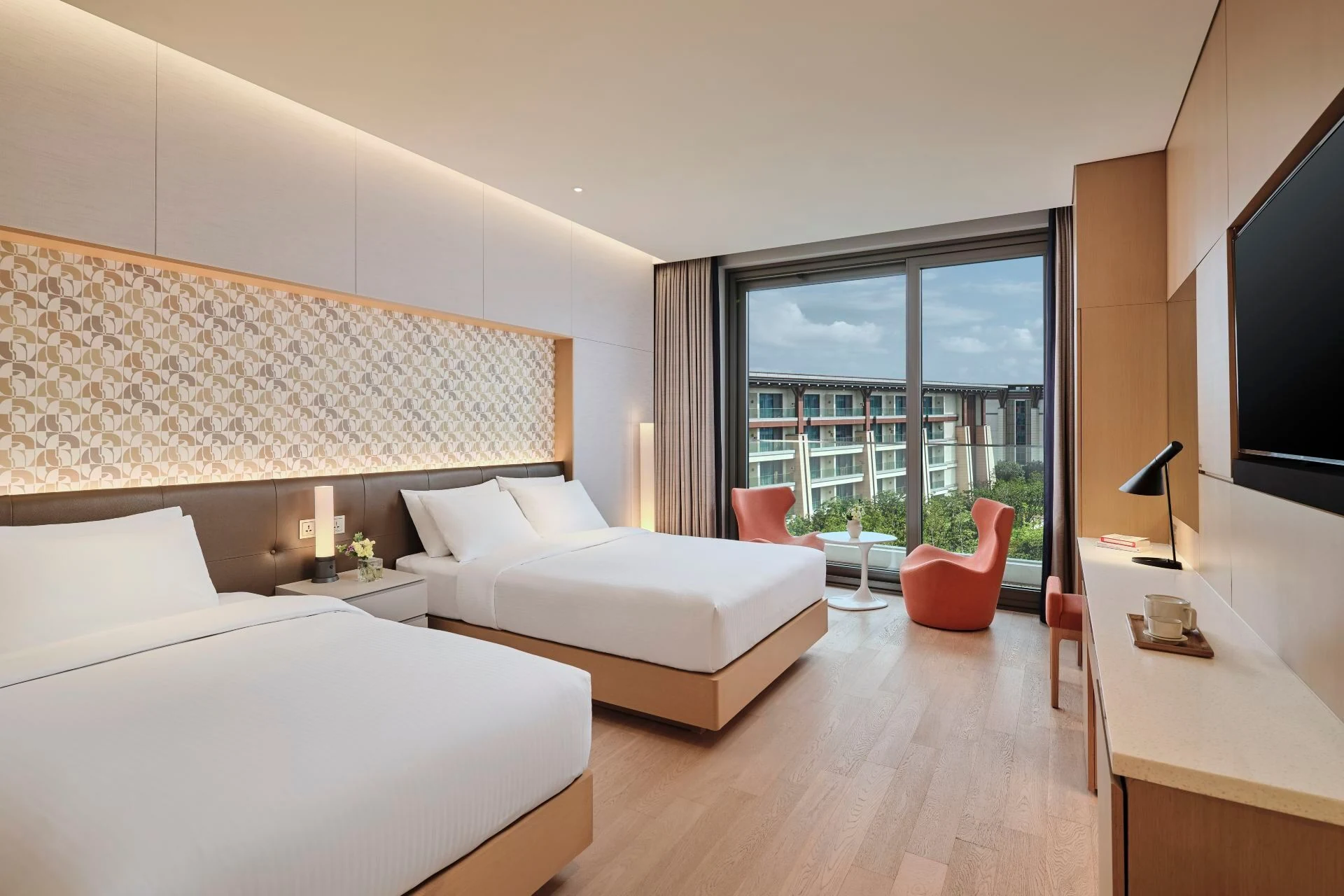Twin room at Landing Jeju Shinhwa World