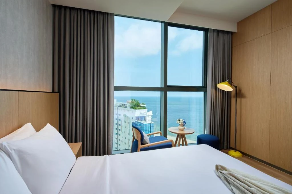 Ocean-view room image at L7 Haeundae; verify the view in the booked room type.