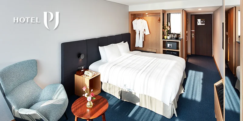 Guest room at Hotel PJ Myeongdong
