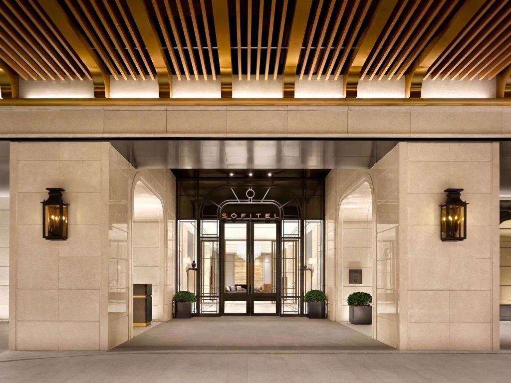 Exterior and entrance of Sofitel Ambassador Seoul Hotel and Serviced Residences