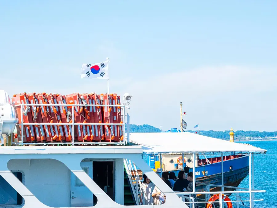 Passenger ferry on the route to Udo Island, Jeju