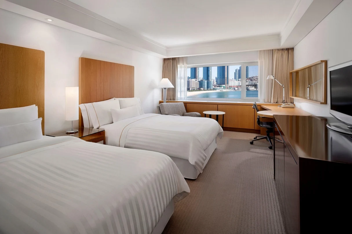 Guest room at The Westin Josun Busan.