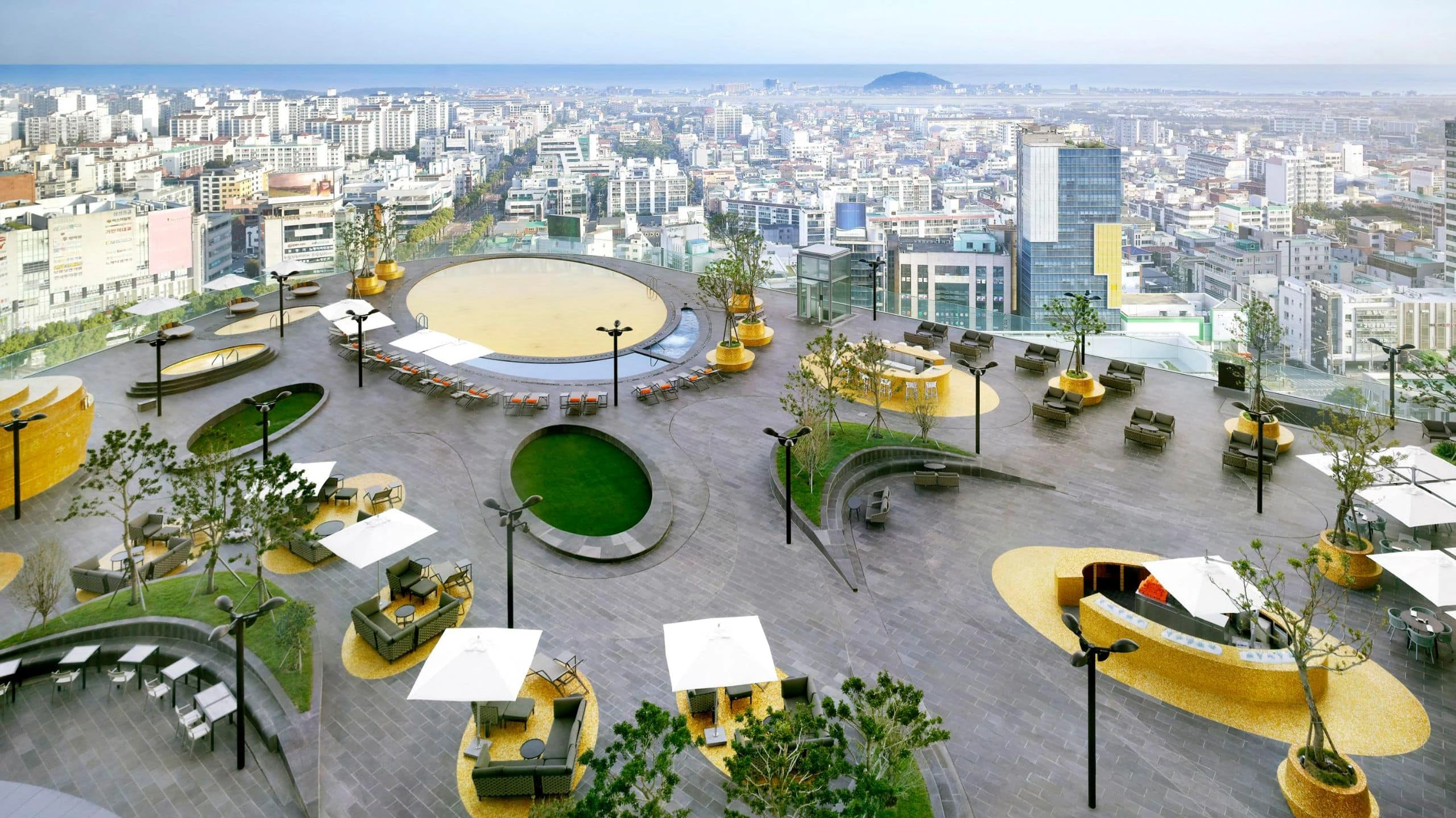 Official real view of Grand Hyatt Jeju Sky Pool