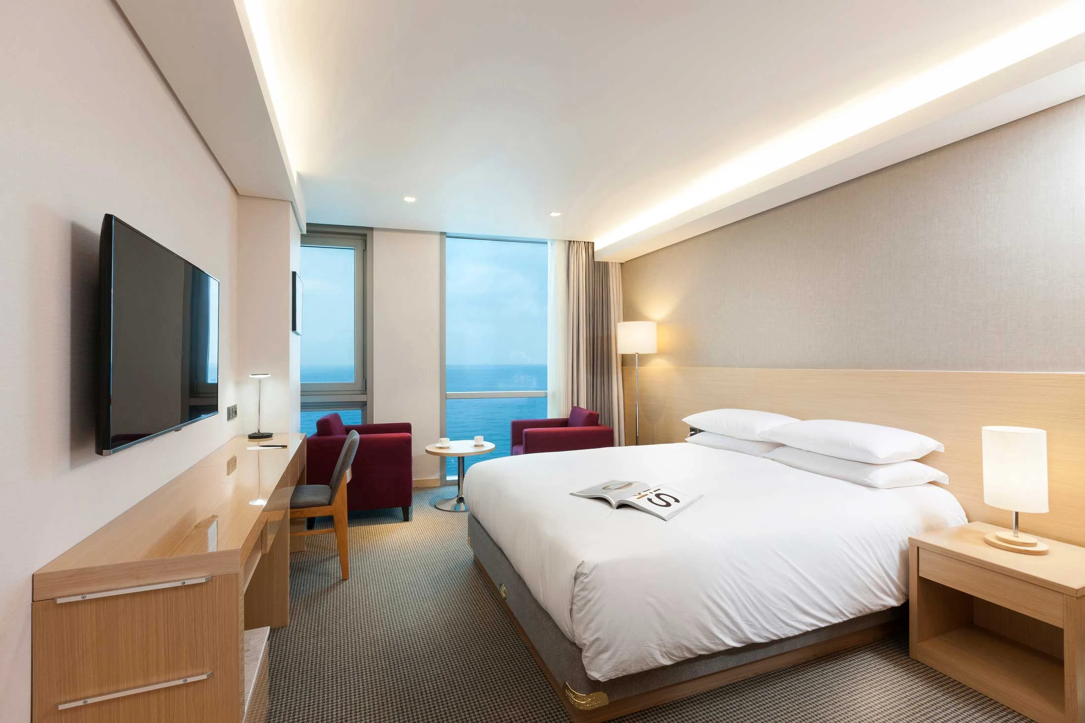 Official real photo of a sea-view room at Hotel Regent Marine Jeju