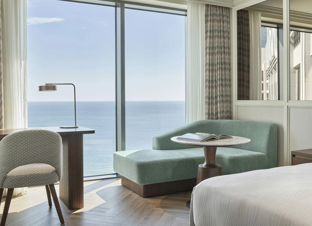 Ocean-view room at Grand Josun Busan.
