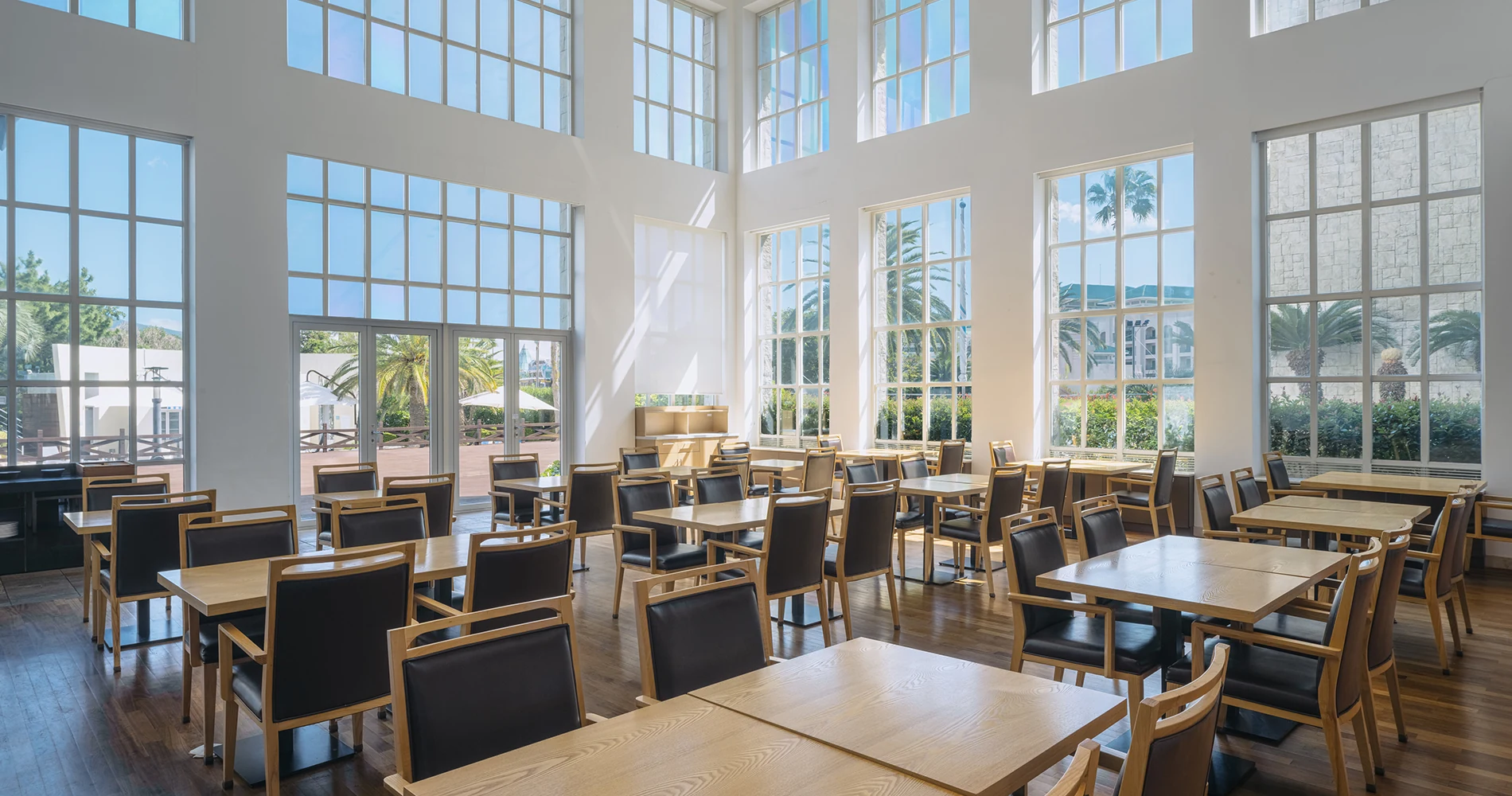 La Terrasse at The Suites Hotel Jeju where Bloom Hotel breakfast is served