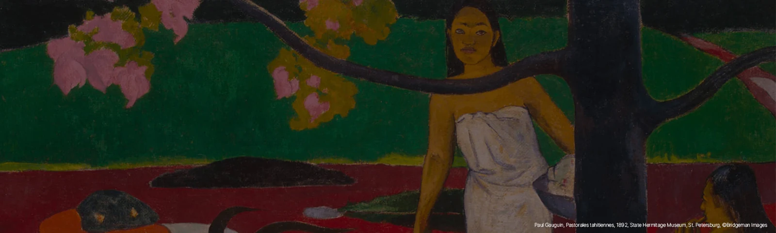 Paul Gauguin artwork in the Bunker des Lumières exhibition