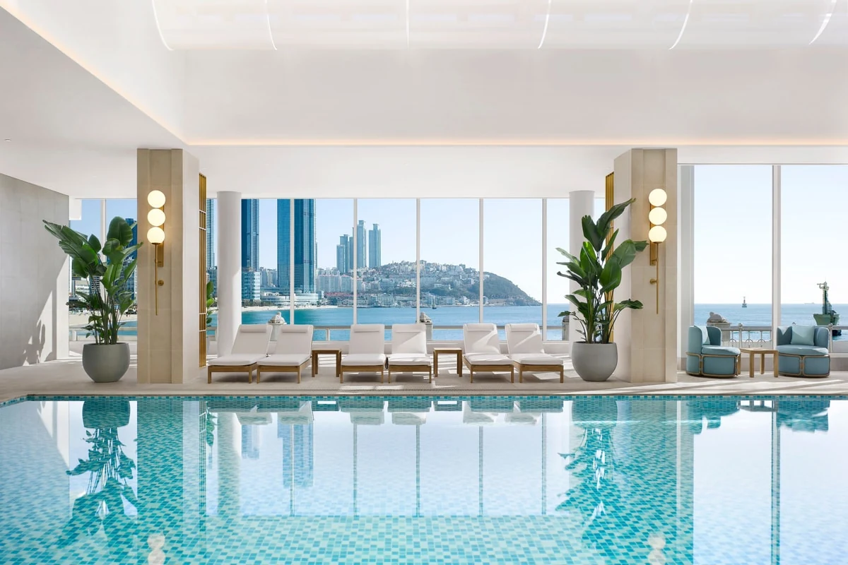 Indoor pool at The Westin Josun Busan.