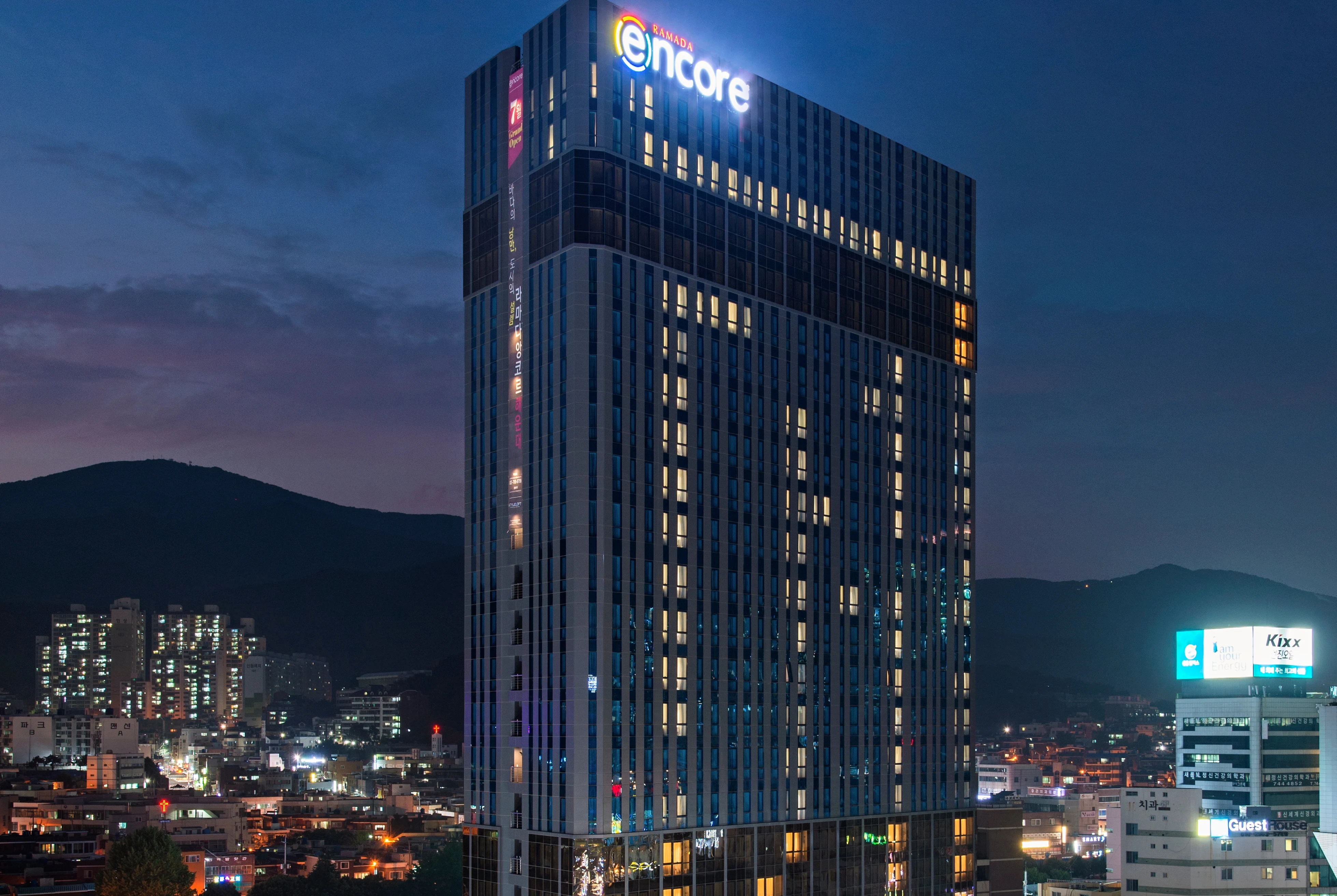 Official exterior image of Ramada Encore by Wyndham Busan Haeundae.